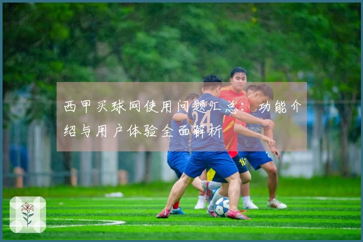 西甲买球网使用问题汇总：功能介绍与用户体验全面解析